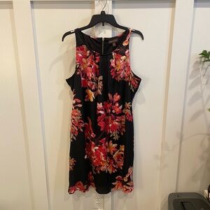 Floral Black and Pink Dress